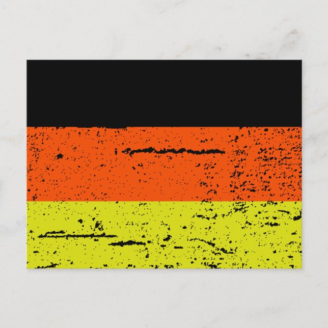 FLAG DEUTSCHLANDS POSTKARTE (Vorderseite)