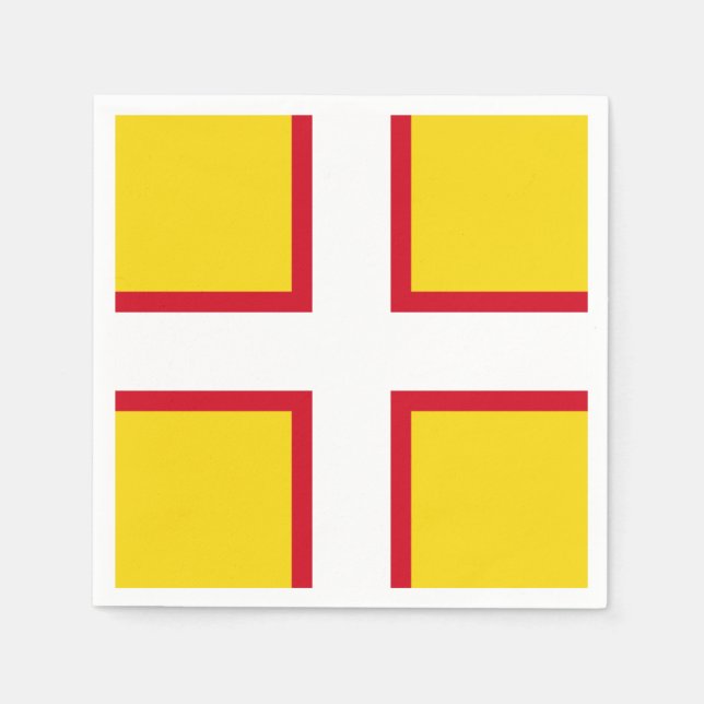 Flag Dorset Paper Napkins Serviette (Vorderseite)