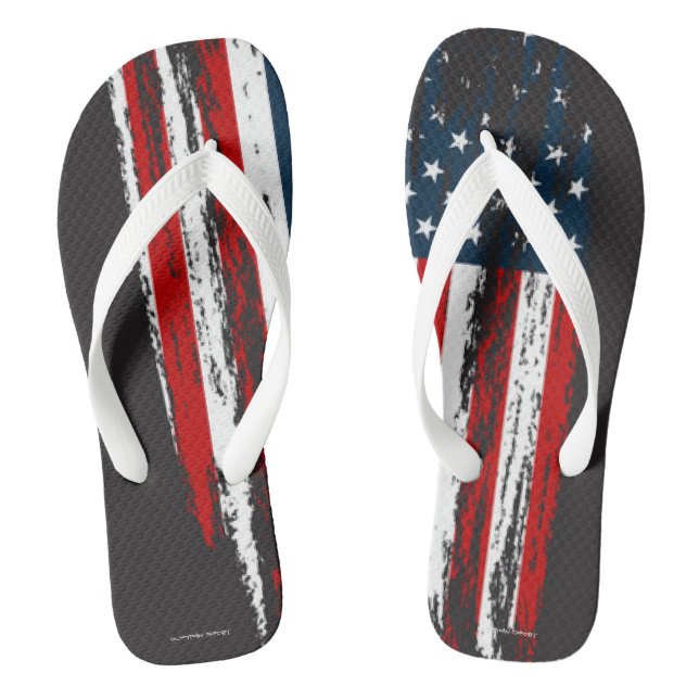 Flag Drehe Flop Olympian Effort Designs Flip Flops (Fußbett)