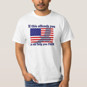 Flag & Eagle Patriot - USA-Flagge T-Shirt