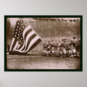 Flag Ebbets Park Baseball 1914 Poster