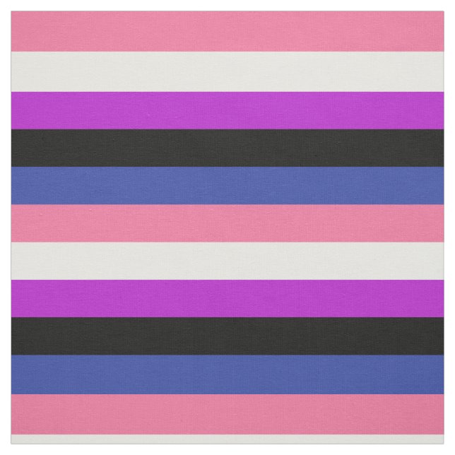 Flag Fabric Genderfluid Stoff (Muster)
