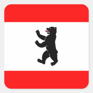 Flag Fahne Quadratischer Aufkleber