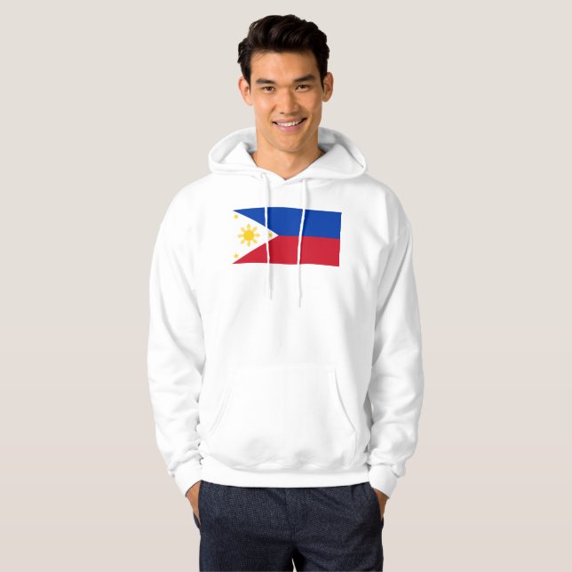 Flag Filipino Flag Philippinen Hoodie (Vorne ganz)