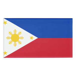 Flag Filipino Flag Philippinen Namenschild