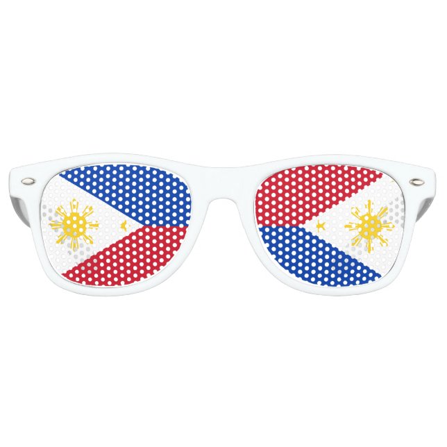 Flag Filipino Flag Philippinen Partybrille (Vorderseite)