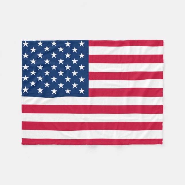 Flag Fleece Blanket United States of America (Vorderseite (Horizontal))