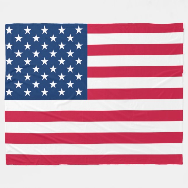 Flag Fleece Blanket United States of America (Vorderseite (Horizontal))
