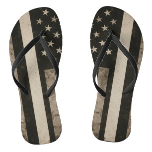 Flag-Flops mit dünner weißer Linie Flip Flops