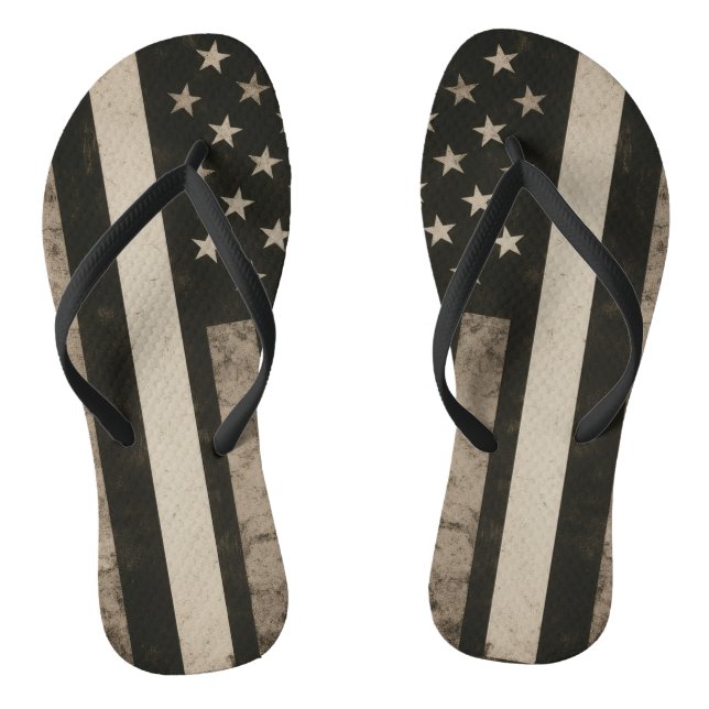 Flag-Flops mit dünner weißer Linie Flip Flops (Fußbett)