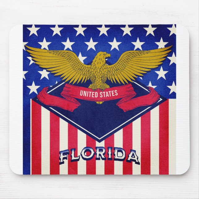 Flag Florida USA Mousepad (Vorne)