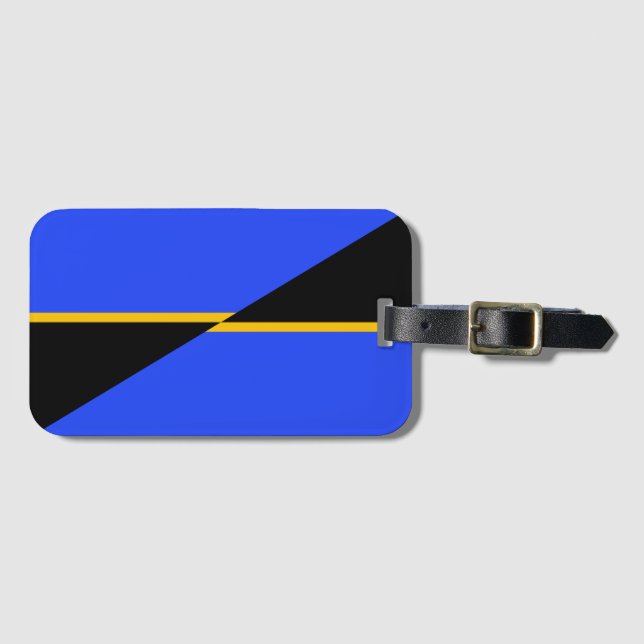 Flag Folsom, Kalifornien Gepäckanhänger (Vorderseite (Horizontal))