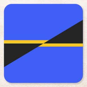 Flag Folsom, Kalifornien Rechteckiger Pappuntersetzer