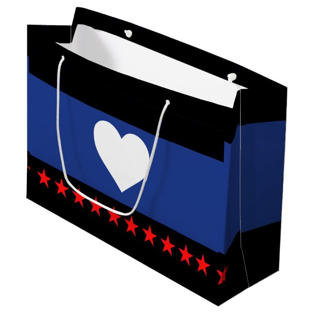 Flag "Foot Pride" Große Geschenktüte (Vorderseite Schrägansicht)