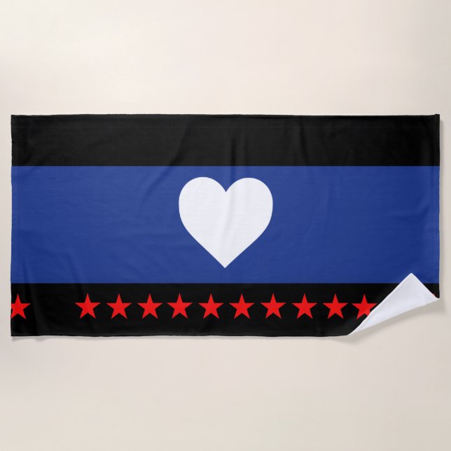 Flag "Foot Pride" Strandtuch (Vorderseite)