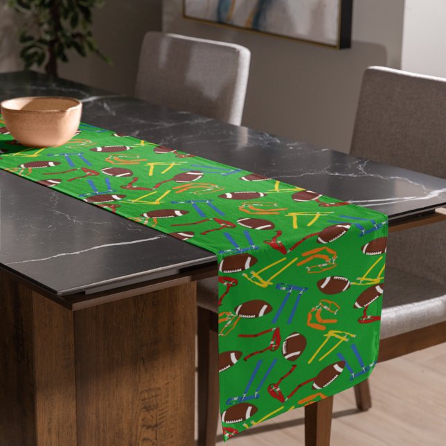 Flag Football Banquet Ende der Saison Party Kurzer Tischläufer (Von Creator hochgeladen)