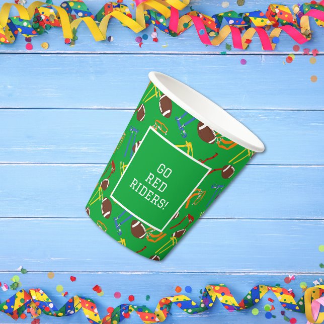 Flag Football Banquet Ende der Saison Party Pappbecher (Von Creator hochgeladen)