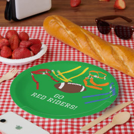 Flag Football Banquet Ende der Saison Party Pappteller