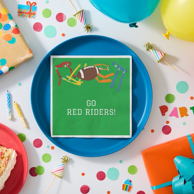 Flag Football Banquet Ende der Saison Party Serviette (Von Creator hochgeladen)