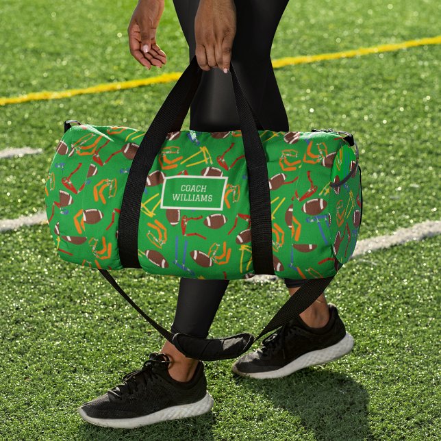 Flag Football Coach Player Personalisiert Duffle Bag (Von Creator hochgeladen)
