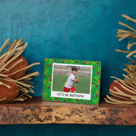 Flag Football Coach Player Personalisiert Fotoplatte