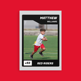 Flag Football Custom Foto Trading Cards Visitenkarte