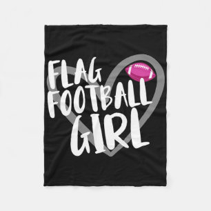Flag Football Girl Fleecedecke