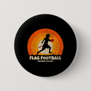 Flag Football Girl Women Schnell für Sie auf Flag  Button