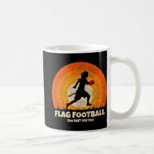 Flag Football Girl Women Schnell für Sie auf Flag  Kaffeetasse