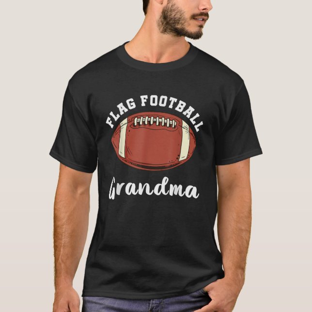 Flag Football Grandma Matching Family Matching Foo T-Shirt (Vorderseite)