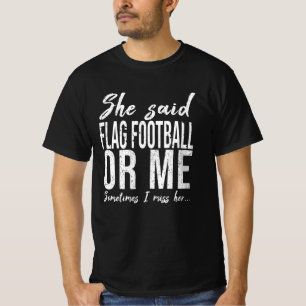 Flag Football lustiges Sportgeschenk T-Shirt