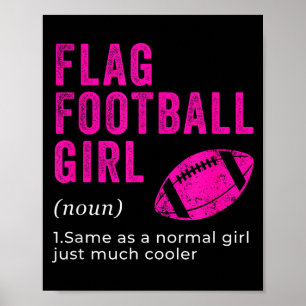 Flag Football Mädchen Srt Spiel Mädchen Frauen Spi Poster