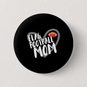 Flag Football Mama Herz Button