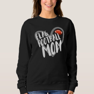 Flag Football Mama Herz Sweatshirt