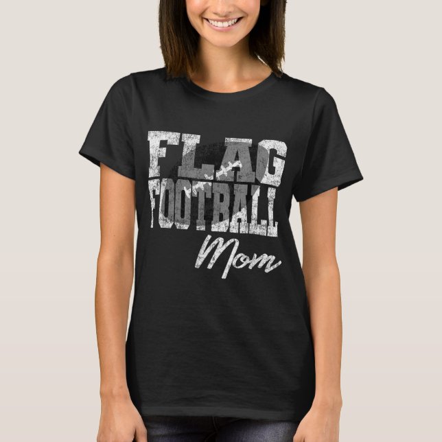 Flag Football Mama T-Shirt (Vorderseite)