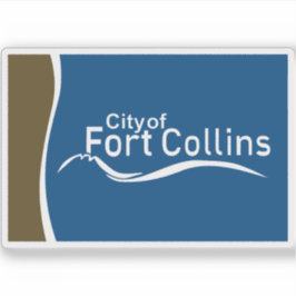 Flag Fort Collins, Colorado Aufkleber