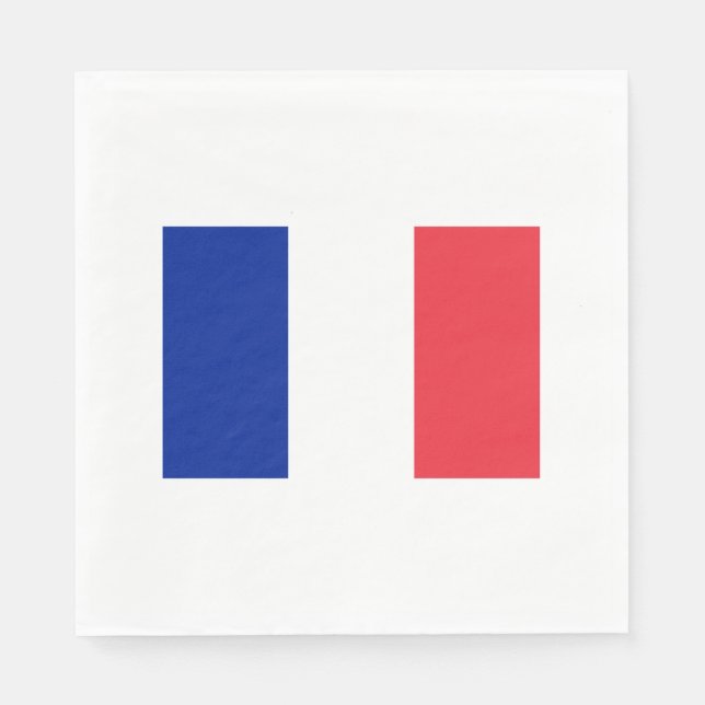 Flag France Paper Napkins Serviette (Vorderseite)