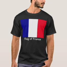 Flag France Unisex Basic Dark T - Shirt