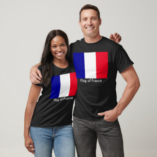 Flag France Unisex Basic Dark T - Shirt