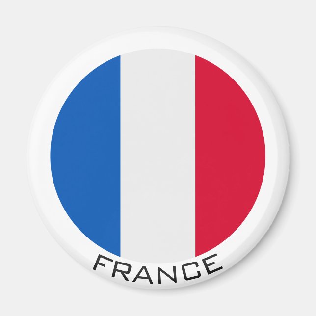 Flag Frankreich Magnet (Vorne)