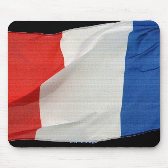 Flag Frankreich Patriotische Weltflaggen Mousepad (Vorne)
