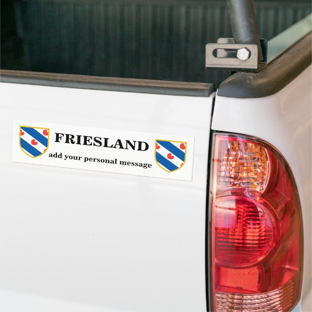 Flag Friesland individuell einstellbar Autoaufkleber (Auf Lkw)