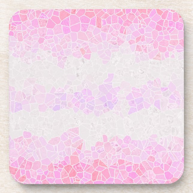 Flag Funky Boho Abstrakt Mosaik Pomosexuelle Getränkeuntersetzer (Vorderseite)