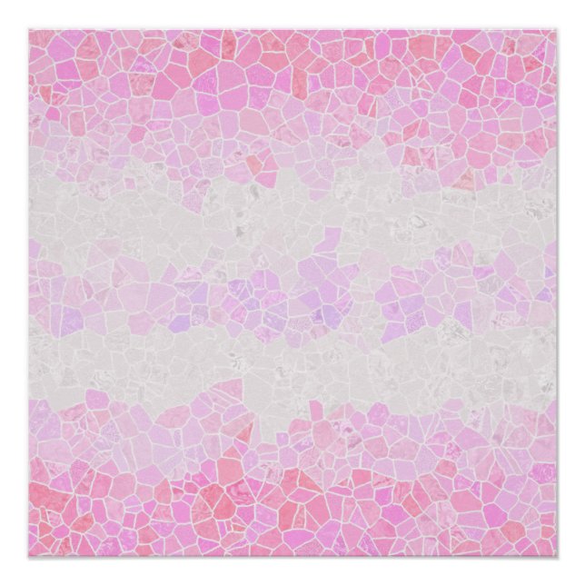 Flag Funky Boho Abstrakt Mosaik Pomosexuelle Poster (Vorderseite)