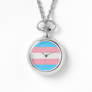 Flag "Funky Boho Stripe Abstrakt Transgender Pride Armbanduhr