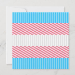 Flag "Funky Boho Stripe Abstrakt Transgender Pride Feiertagskarte