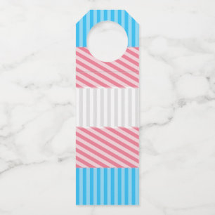 Flag "Funky Boho Stripe Abstrakt Transgender Pride Flaschenanhänger