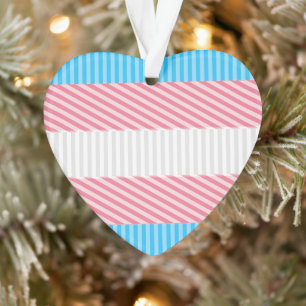 Flag "Funky Boho Stripe Abstrakt Transgender Pride Ornament