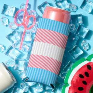 Flag "Funky Boho Stripe Abstrakt Transgender Pride Selters Dosenkühler