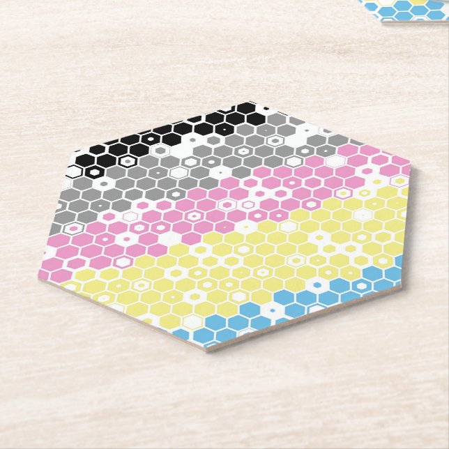 Flag "Funky Geometric Mod Abstrakt Polygender Pril Untersetzer (angewinkelt)